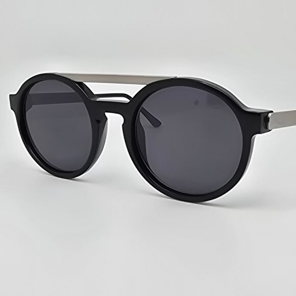 Thierry Lasry x Dr Woo 101 Black Matte Grey Frame Grey Lens Aviator Sunglasses main image 13